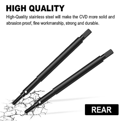 OGRC +5mm Extended Thread Dogbone CVD Axle Shafts for TRX4M RC Upgrades | Hardened Steel CVD, Front & Rear Axle Shafts, for Traxxas TRX4M