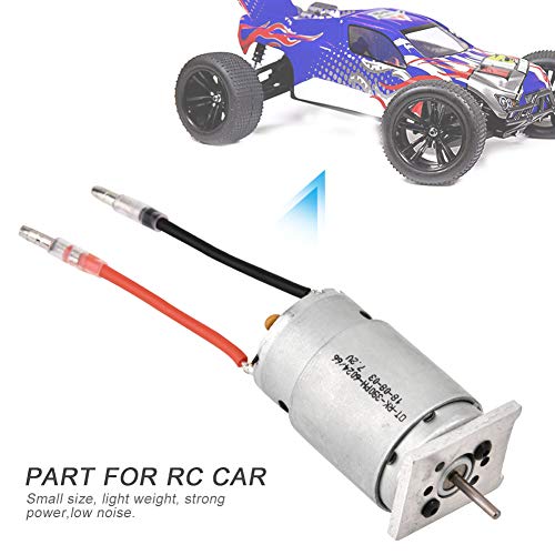 RC E9661 Motor 390, Brushed Motor 390 with Fixed Plate 1/16 RC Car Spare Parts for Truggy Short Course 1631 1651 1621 Car Model Accessory Smax