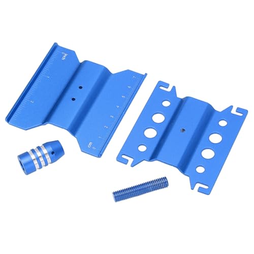 RC Car Repair Work Stand, Aluminum Alloy RC Car Stand with 360 Degree Rotation, Adjustable Height Work Station for 1/18 1/24 Scale Remote Control Cars Including SCX24, Measuring Sc (Blue) - color: Blue