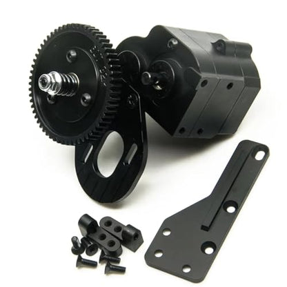 RC Crawler Transmission For Axial For SCX10 For Wraith 90018 1/10 Complete Metal 2 Speed Transmission Gearbox RC Crawler Car Truck Model Upgrade Parts(Gear) - size: Gear