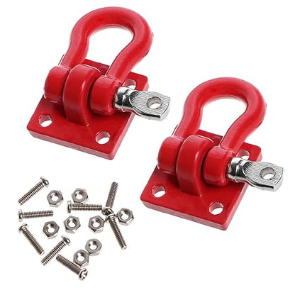 Metal RC Crawler Trailer Tow Hook Hooks Buckle Winch Shackles RC Decorations Accessories & 1/10 Scale RC Rock Crawler Simulation Decoration Accessory Plastic Mini Fuel Tank