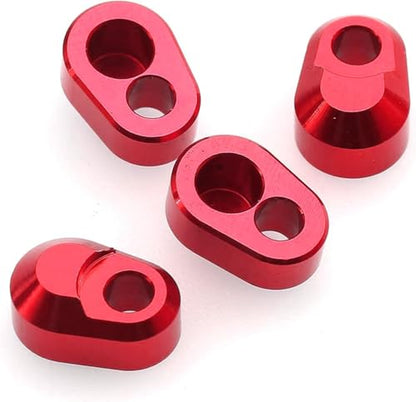 Suspension Pin Retainers for Traxxas X-Maxx XRT 4-Pack Red | Aluminum, CNC machined, Hinge pin holder, for Traxxas X-Maxx 6S 8S and XRT, replacement for 7743, RC suspension repair