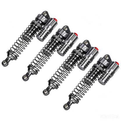 Aluminum Adjustable Piggyback Shock Absorber Oil Damper for Axial SCX10 Capra Wraith TRX4 TRX6 D90 Tamiya CC01 HSP HPI 1/10 RC Crawler Accessories Upgrade Parts