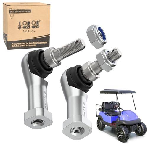10L0L Ball Joint Tie Rod End Kit for Club Car Precedent 2004+ / Tempo 2018+ | Golf Cart OEM 102022601 102288301; 2 tie rod ends M12x1.25 RH; incl nylock nuts; easy install
