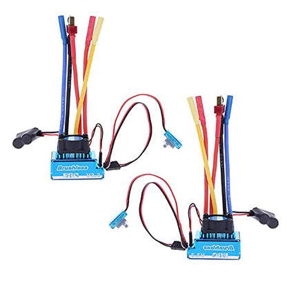 HUIOP 1/8 Car ESC, 120A Brushless Speed Controller ESC for 1/8 1/10 1/12 Car Crawler