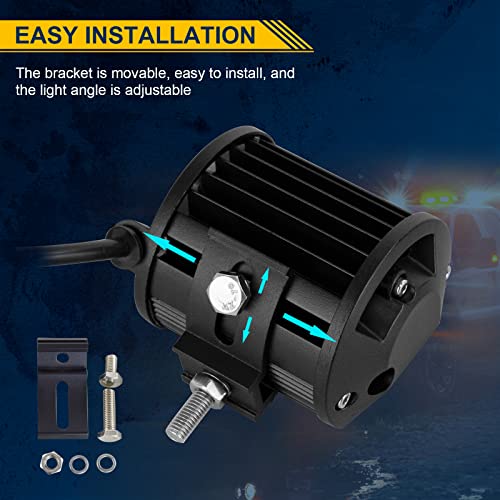 Willpower 2PCS 36W 4 Inch Led Work Light Bar Spot Beam LED Pods Waterproof Triple Row Offroad Driving Lights Fog Work Lamps for Truck Tractor 4x4 Car Boat ATV UTV SUV 4WD - size: 4'' - 36W - Spot