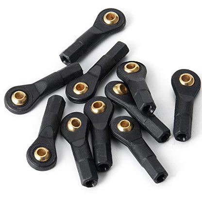 QUE-T 10pcs Ball Head Holder Tie Rod End M3 Ball Joint Linkage for RC Hobby Model Car Truck Boat (30mm) - size: 30mm