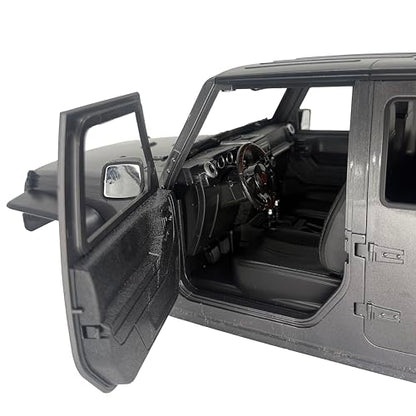 1/10 Jeep Hard Body Shell kit,Open Car Shell Kit 313mm Wheelbase for RC Crawler Car Axial SCX10 SCX10 II 90046 90047 RGT EX86100 (Grey) - color: Grey
