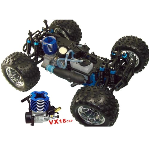 1/10 Nitro RC Truck for Adult RTR 80KM/H Fast Nitro Gas Power Car High Speed Off Road Climbing Vehicle Gas-Engine 4WD Remote Control Truck Hobby Racing, Oil-Powered Short Course Rally Crawler