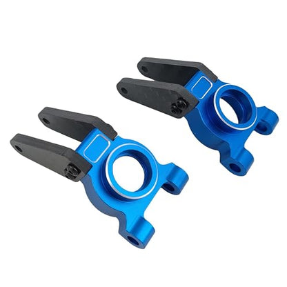 Aluminum Rear Axle Carrier Set for ARRMA 1/10 Gorgon 4X2 2WD (Blue) | Monster Truck,RC Car,CNC Machined,Heavy Duty,High Strength,Precision Fit,Wear Resistant,Durable,Replacement Parts - color: Blue
