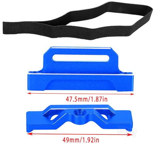 RC Upgrades Part Aluminium Alloy Battery Mount Plate Tray Battery Holder Mount for 1/10 Slash 2WD/Slash 2WD VXL/F0rd F-15O Raptor 2WD,Tall Battery Holder Mount Hold Down,Navy Blue(#5827) - color: Navy Blue- (Upgrades Part)