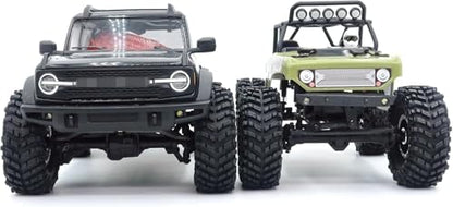 64mm 1.0 All Terrain Tires F/R Mounted Brass 1.0 beadlock Wheels Rims Negative Offset 1.0 Wheels Tires Tyre for RC Mud Crawler 1/24 SCX24 AX24 1/18 TRX4M - color: White
