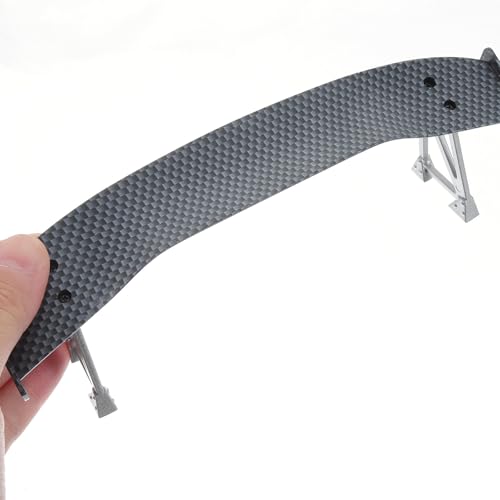 ERINGOGO 1/10 Mini Drift Car Tail Wing Carbon Fiber Rear Spoiler Vehicle Model Tail Wing Universal Rc Car Modification Accessory for Racing