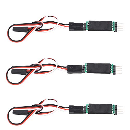 RC Controller Switch, 3 Pcs RC Receiver Controlled Switch Third Channel RC Light Remote Control Receiver Cord Switch Accessory for RC Toys Cars Trucks Crawlers