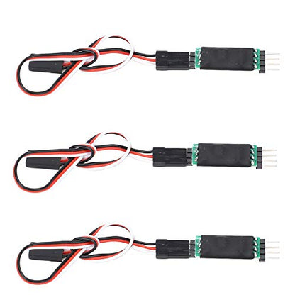 RC Controller Switch, 3 Pcs RC Receiver Controlled Switch Third Channel RC Light Remote Control Receiver Cord Switch Accessory for RC Toys Cars Trucks Crawlers