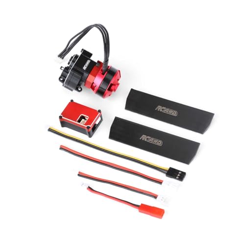 RCAWD 2204 2800KV Brushless Outrunner Motor Transmission with 30A Brushless Esc Pedals, Stainless Gear for 1/18 TRX4M Series Upgrades Part