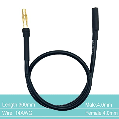 6PCS 4.0mm Banana Gold Bullet Connector Extension Cable for RC Brushless Motor ESC Extension Cable Wire RC Car Boat Parts