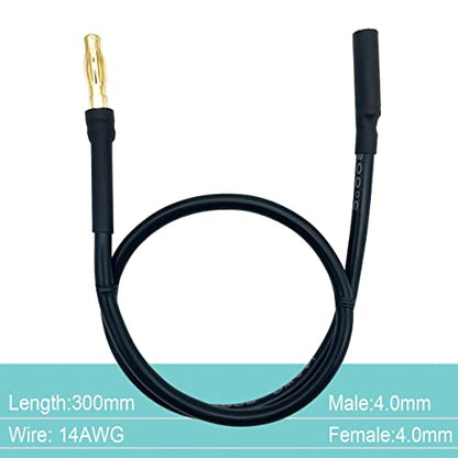 6PCS 4.0mm Banana Gold Bullet Connector Extension Cable for RC Brushless Motor ESC Extension Cable Wire RC Car Boat Parts