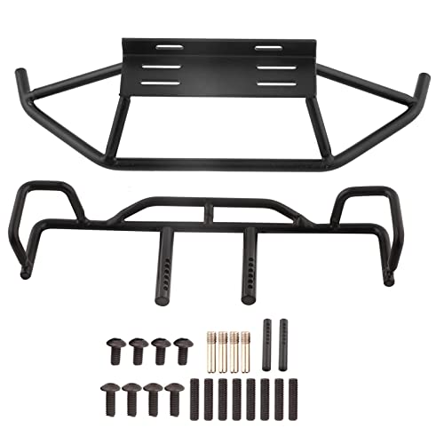 RC Front Rear Bumper, 19cm/7.48in Model Vehicle Upgrades Parts Accessories Metal Front Rear Bumper for TF2 / TF1 1/10 Scale RC Crawler Car