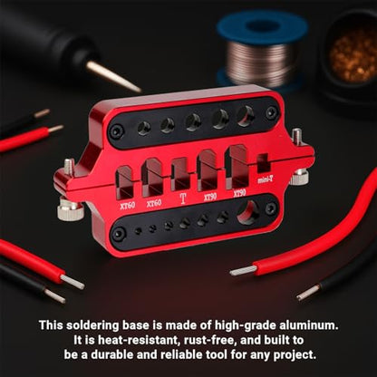 TMH Aluminum Welding Soldering Insulate Station Jic RC Tools for XT60 XT90 Deans Banana Plug Connector, Multifunctional Soldering Stations