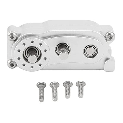 VBESTLIFE Transfer Case 313mm Wheelbase 2 Speed CNC Machined Anodised Aluminium Alloy RC Parts for Scx10 1/10 RC Car (Silver) - color: Silver