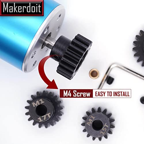 Mod 1 Pinion Gear 5mm 13T 15T 17T 19T 21T Mod1 M1 Pinion Gear 5mm Shaft - size: 13T 15T 17T 19T 21T
