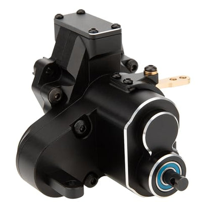 MEUS RACING Dual Speed Transmission Overdrive Gearbox for Vanquish Optic H10 1/10 RC Crawler (Black) - color: Black