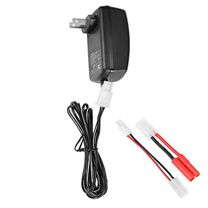 Delta Peak Detection RC Battery Charger for 3.6V-10.8V NiMH/NiCd Battery Packs Hobbies Airsoft Batteries, FIT for Redcat Racing Hexfly, Compact with Standard/Mini Tamiya, HXT 4.0mm Banana Plug