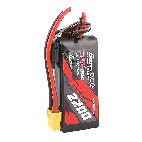 Gens ace G-Tech 2200mah 60C 7.4v 2S Lipo Battery with XT60 Plug