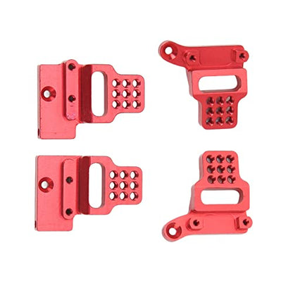 RC Car Shock Mount Aluminum Alloy RC Shock Towers Mount for 1/18 RC Crawler Car Upgrades Parts (Red) - color: Red