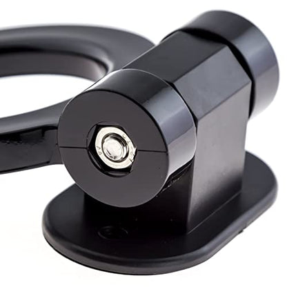 x xotic tech JDM Track Racing Style Bumper Trailer Tow Hook Ring Decoration Sticker Universal Fit All Car Truck SUV, Black - color: Black