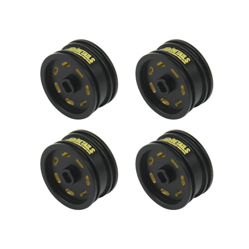 Brass 0.7" Wheel and Brass/Offset and 0.7‘’ Wheel Tire with Foam for SCX30 Cars Upgrade Parts 4pcs/Set (Brass 0.7" Wheel Offset) - color: Brass 0.7" Wheel Offset