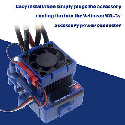 OGRC ESC Cooling Fan for 1/10 traxxas Slash 4x4 Stampede 4x4 Rustler | VXL-3s ESC Heat Sink Cooling Fan 28000RPM ESC Fan Heatsink Traxxas 3340 Velineon VXL-3s ESC Fits 1/8 1/10 RC Car Truck