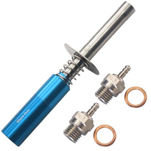 Glow Plug Ignitor Igniter Nitro Engine Starter Tool & Spark Glow Plug No.3 N3 Hot 70117