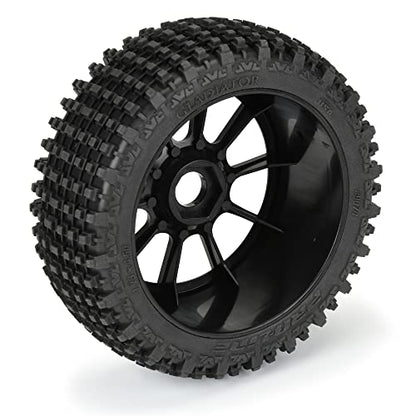 Pro-Line Racing 1/8 Gladiator M2 Fr/Rr BgyTire MTD Blk Mach 10 2 PRO907421 RC Tire
