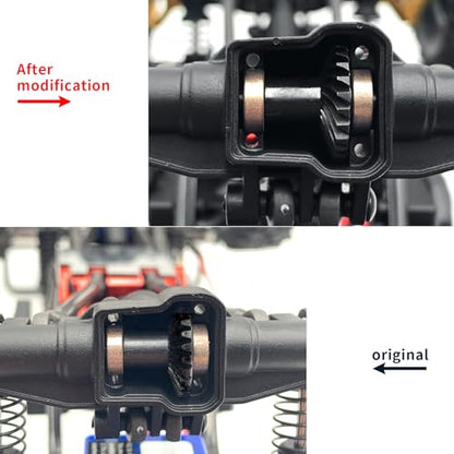 2 Sets 12-24T Diff Gears for Tra-xxas TRX4M Bronco Defender F150 | K10 1/18 RC Crawlers Upgrades Parts Helical Differential Gear Set - style: 2set 12-24T