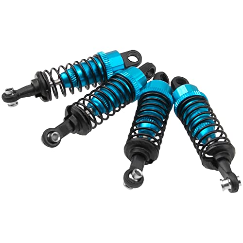 4Pack ShareGoo RC Shocks Absorber Damper 55mm Compatible with WLtoys A949 A959 A969 A979 K929 1/18 RC Car Upgrade Part (Blue) - color: Blue