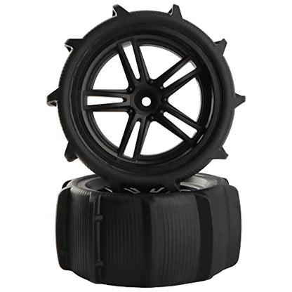 1/10 RC Paddle Tires Wheels 12mm Hex Tyer PX9200-29A for High Speed 9125 X07 X08 X17 9155 9156 RC Cars 9201E 9205E 9206E 200E 201E RZ001G-A 104009 YC400 2995 Trucks(2 Pieces) - color: 2pcs, size: 1:10