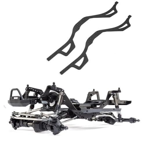 RC Car Frame Parts for Axial for SCX10 1/10 RC Crawler Car Parts Left Right Carbon for Chassis Rail Frame Mount Set