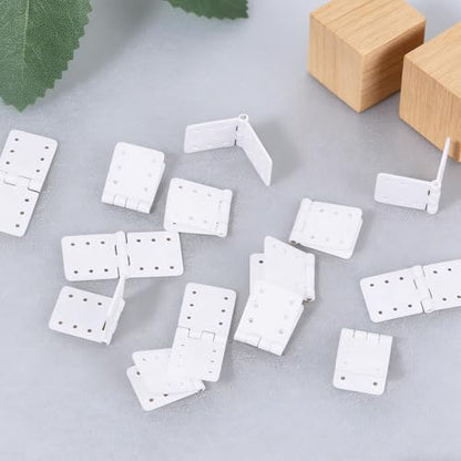 20 Pcs RC Plane Hinges, Remote Control Aircraft Hinges RC Plane Parts for Fixing Nylon Small Hinge Fixed Wing Model Airplane Square Loose-Leaf