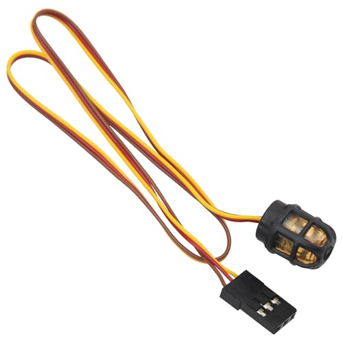 ShareGoo 2Pcs RC Car LED Light RC Beacon Light Strobing-Blasting/Flashing/Rotating Mode Compatible with Traxxas Axial 1/10 1/12 1/16 RC Crawler Car 1/14 Tamiya Tractor Truck (Orange)
