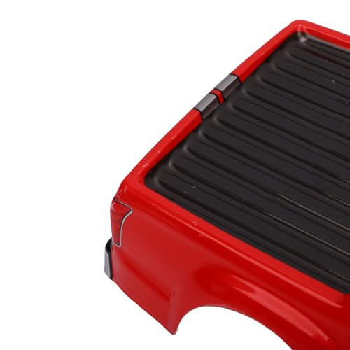 Vikye 1/10 RC Truck Body Shell, Lightweight Clear Pattern Replacement RC Car Shell with Precise Fit, for 26cm Wheelbase Remote Control Vehicles (Red) - color: Red