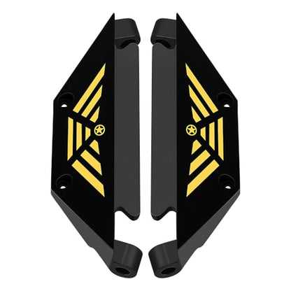 Brass Black Coating Side Plates Pedal Body Bracket for 1/24 RC Crawler Axial AX24 Car DIY Chassis Frame Kit Metal Upgrade Parts