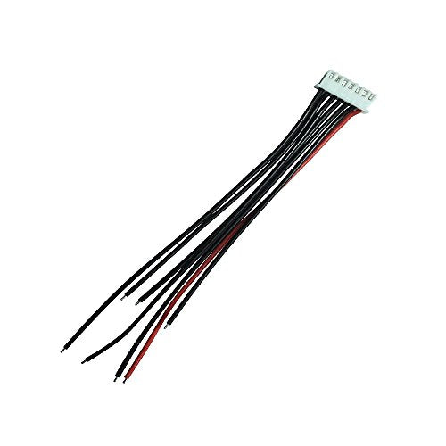 10pcs 6S 7Pins Balance Connector Male Plug Extension Cable JST-XH RC Lipo Connector Adapter with 15CM 22AWG Silicone Cable (6S 7Pins) - size: 6S