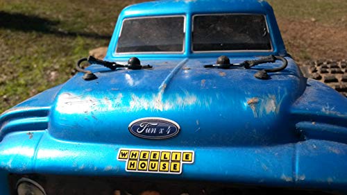 Bumper/Window Decals for RC Scale cralwer Accessory - Funny 80pc Parody Set - for: Axial SCX10 II RC4WD Redcat Gen8 TRX4 Vanquish VS4-10 Stickers