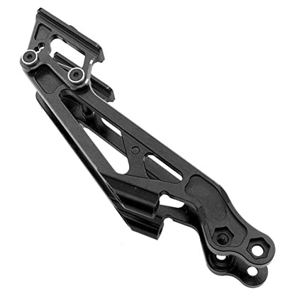 ShareGoo Aluminum Alloy Rear Wing Mount Upgrade Parts Compatible with Arrma 1/8 Kraton Notorious Outcast Talion Typhon 6S BLX RC Car,Replace of AR320347 (Black) - color: Black