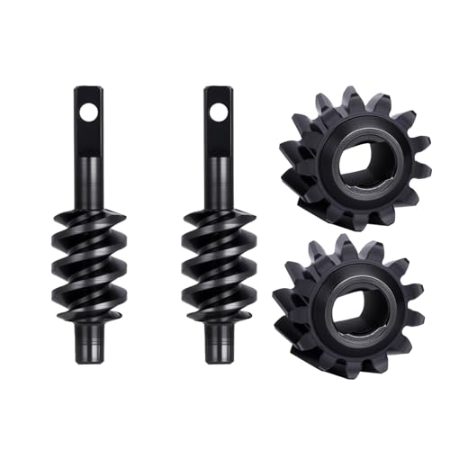 2PCS SCX30 Differential Worm Gear Set,Steel Differential Gears 12T 13T 14T 16T 18T for 1/30 Axial SCX30 RC Crawler Upgrades (13T) - style: 13T