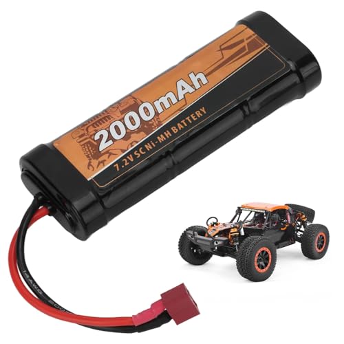 SUNGOOYUE 7.2V 2000mAh RC Model Ni MH Battery Replacement with T Female Plug for 10 7568 1:10 RC Off Road Car