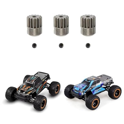 RC Car Assortment for HAIBOXING for HBX 16889 16889A 16890 16890A SG1601 SG1602 rc Car Spare Parts 3Pcs Metal Motor Gear Pinion 14T