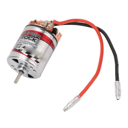 Bewinner 540 RC Brushed Motor High Torsion Replacement for 1/10 RC Car Stainless Steel and Copper 1 Unit (17T) - size: 17T